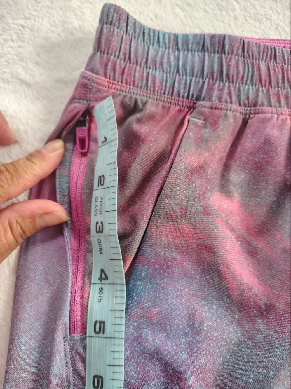 Men’s Tie-Dye Lululemon Shorts - Pink & Blue - Picture 6 of 12